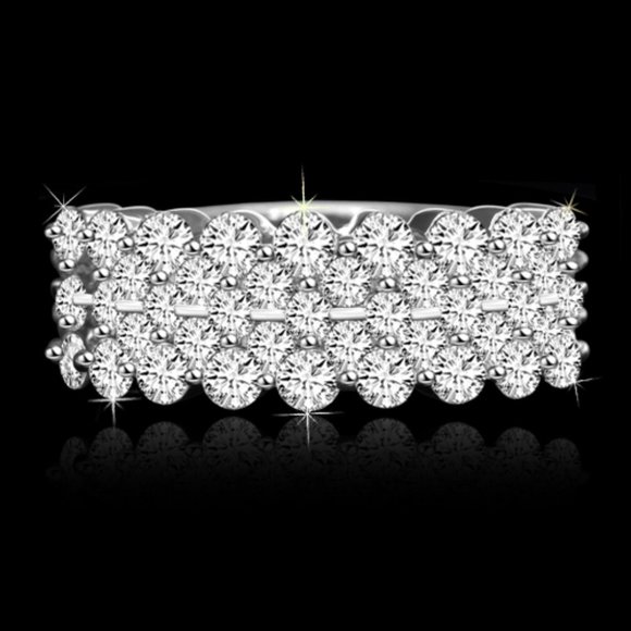 Fashion Beautiful Many Round Gems Full Around Zircon Rings for Women, PD… - Picture 2 of 7